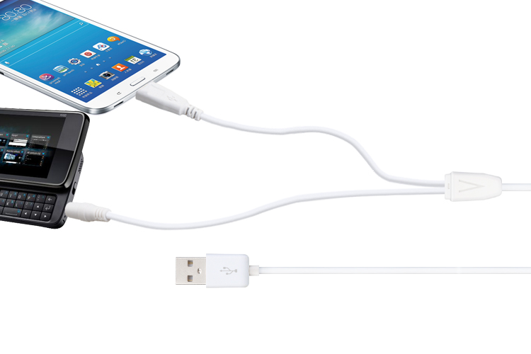 Micro USB+NOKIA小頭 USB二合一數(shù)據(jù)充電線(xiàn)  產(chǎn)品外觀